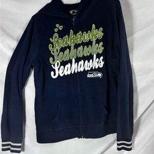 NFL Kids Navy and Lime Seahawks Hoodie